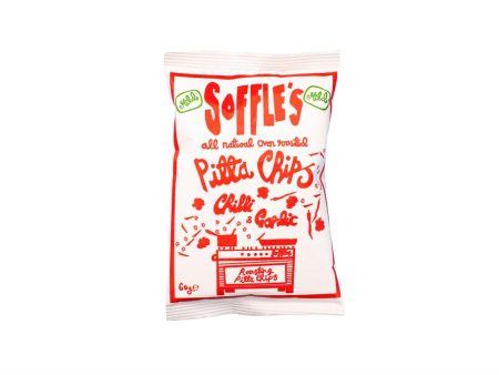 Soffles Pitta Chips Chilli & Garlic Mild Pitta Chips 60g Supply