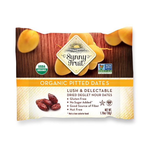 Sunny Fruit Dried Soft Dates Organic 50g For Sale