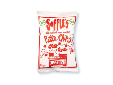 Soffles Pitta Chips Chilli & Garlic Pitta Chips 165g Online now