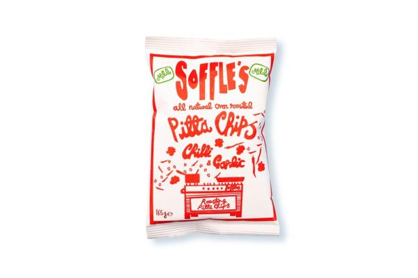 Soffles Pitta Chips Chilli & Garlic Pitta Chips 165g Online now