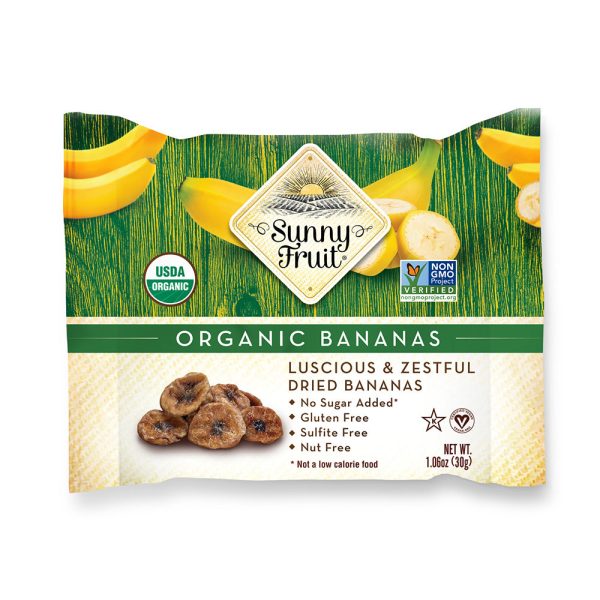 Sunny Fruit Dried Banana Organic 30g For Discount