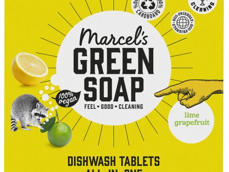 Green Soap Marcels Dishwash Tabs Grapefruit & Lime - 25 tablets Online Sale