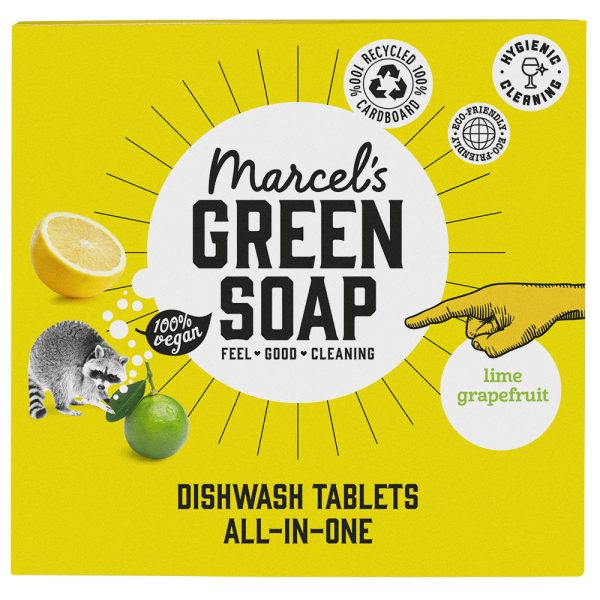 Green Soap Marcels Dishwash Tabs Grapefruit & Lime - 25 tablets Online Sale