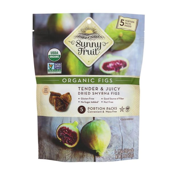 Sunny Fruit Dried Soft Figs Multipack Organic 5x50g Pack Online now