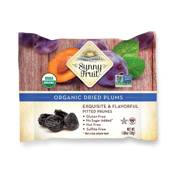 Sunny Fruit Dried Soft Plums Organic 30g Online