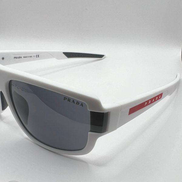 Prada SPS 03W-F TWK-06F 66#16 140 3N Sunglasses - White Frame, Grey Lens Supply