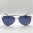 Prada PR 73ZS SVF-09T 58#14 140 Sunglasses - Rose Gold Frame, Blue Lens Cheap