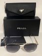 Prada PR 73ZS ZVN-5D1 58#14 140 Sunglasses - Gold Frame, Grey Gradient Lens Cheap