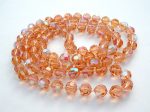 Pink Crystal Bead Necklace 42  Vintage Fashion