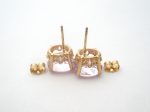 Pink Ice Earrings 14K Gold CZ Pierced Stud Supply