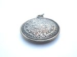 Mayan Calendar Charm   Pendant Sterling Silver Vintage Hot on Sale