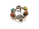 Admark Scarab Gemstone Brooch GF Pin Vintage Hot on Sale