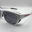 Prada SPS 07W TWK-06R 59#17 130 3N Sunglasses - White Frame, Grey Lens Cheap