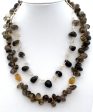 Smokey Quartz Bead Necklace 18  Long Discount