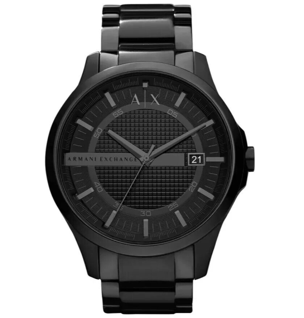 Armani Exchange AX2104 46 mm Black Stainless Steel Case Black Stainless Strap Sale