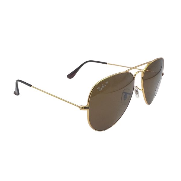 Ray-Ban Aviator Large Metal RB3025 58mm - Gold Frame with Polarized Brown Lenses For Discount