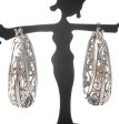 Sterling Silver Cut Out Hoop Earrings Online Sale