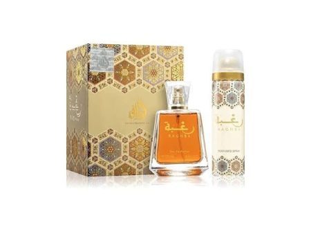 Set Lattafa Raghba woman (perfume 100 ml + body spray) mujer Supply