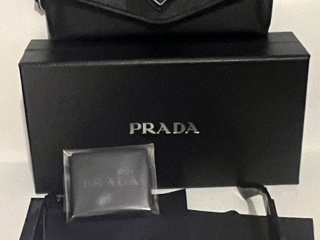 Prada SPR 12Z 1AB-5S0 53#19 140 3N Sunglasses - Black Frame, Grey Lens For Sale