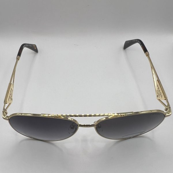 Prada PR 73ZS ZVN-5D1 58#14 140 Sunglasses - Gold Frame, Grey Gradient Lens Cheap