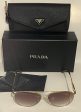 Prada PR 73ZS 2VN-3DO 58#14 140 Sunglasses - Gold Frame, Brown Gradient Lens Hot on Sale