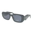 Prada SPR17W 1AB-5S0 51mm Sunglasses - Black Frame with Grey Lenses on Sale