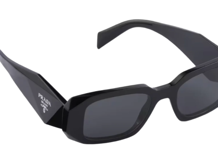 Prada SPR17W 1AB-5S0 51mm Sunglasses - Black Frame with Grey Lenses on Sale