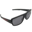 Prada Linea Rossa SPS 03W-F DG0-08F 140 3N Sunglasses - Black Frame, Grey Lens Supply