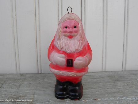 Vintage Hard Plastic Santa Claus Shaker Christmas Ornament Fashion