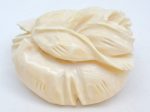 White Tulip Flower Brooch Pin Vintage Supply