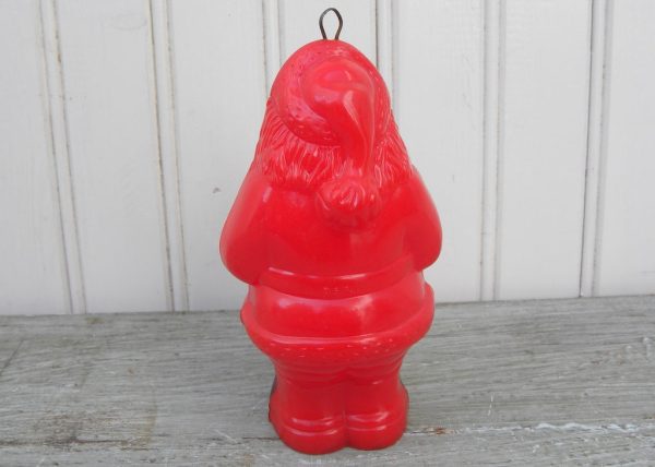 Vintage Hard Plastic Santa Claus Shaker Christmas Ornament Fashion