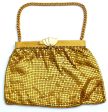 Vintage Gold Tone Metal Mesh Purse on Sale