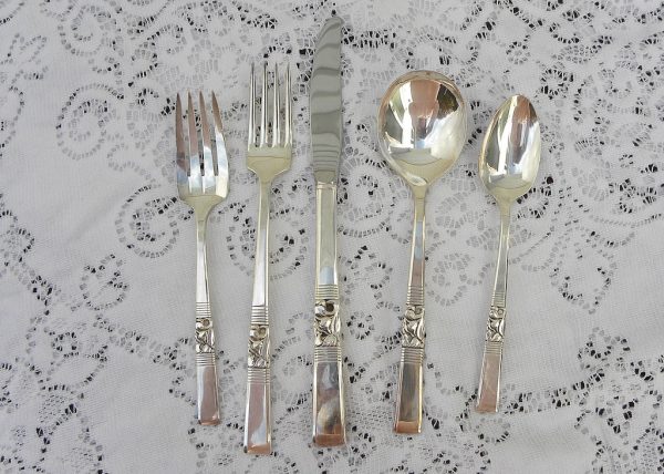 52 Piece Vintage Community Morning Star Silver Plate Flatware Set Online