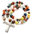 Gemstone Bead Cross Necklace Sterling Silver Online Hot Sale