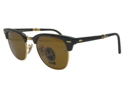 Ray-Ban Clubmaster RB2176 901-S M8 Sunglasses - Iconic Design, 51mm, Gold Accents Online Hot Sale