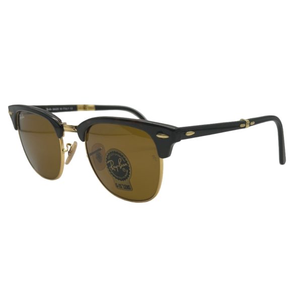 Ray-Ban Clubmaster RB2176 901-S M8 Sunglasses - Iconic Design, 51mm, Gold Accents Online Hot Sale