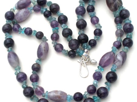 Amethyst & Apatite Bead Necklace Jay King Online Hot Sale