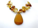 Handmade Art Glass Flower Bead Necklace Sale