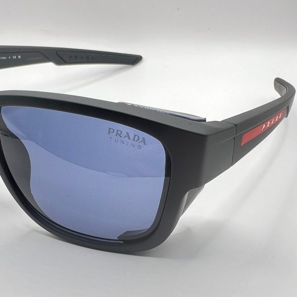 Prada Linea Rossa SPS 07W DG0-09R 59#17 130 3N Sunglasses - Black Frame, Grey Lens Discount