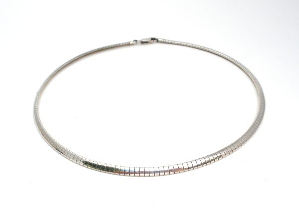 Sterling Silver Flexible Omega Necklace 16  Italian Supply