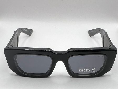 Prada SPR 11Z 461-5S0 54#17 140 3N Sunglasses - Black Frame, Grey Lens Cheap