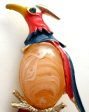 Bird Brooch with Jelly Belly & Enamel Vintage Cheap