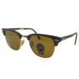 Ray-Ban Clubmaster RB2176 901-S M8 Sunglasses - Iconic Design, 51mm, Gold Accents Online Hot Sale