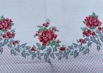 Large Vintage Tablecloth Pink Rose and Polka Dots Online