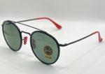 Ray-Ban Ferrari RB3647-M F028 31 Sunglasses - Black Frame, Green Lens Cheap