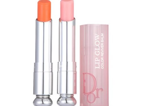 Dior Addict Lip Glow Duo: Vibrant Pink and Coral Shades - Exclusive Travel Set Online now