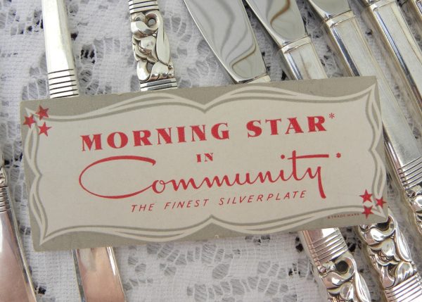 52 Piece Vintage Community Morning Star Silver Plate Flatware Set Online