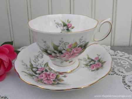 Vintage Royal Albert Lily of the Valley and Pink Roses Teacup Sale