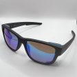 Prada SPS 07W DGO-09R 59#17 130 3N Sunglasses - Black Frame, Blue Accents, Purple Mirrored Lens Online