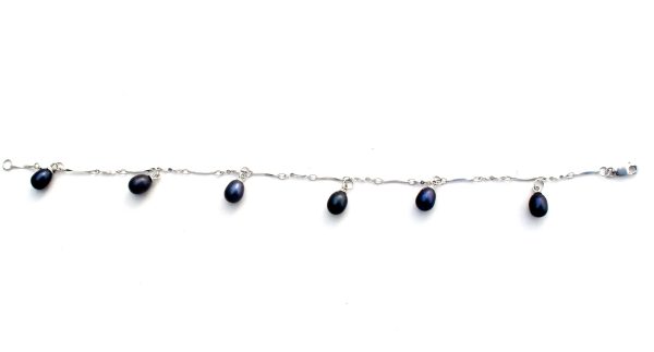 Sterling Silver Blue Pearl Bracelet 9  Discount